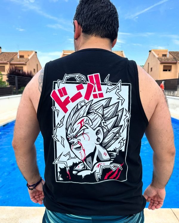 camiseta tirantes majin vegeta