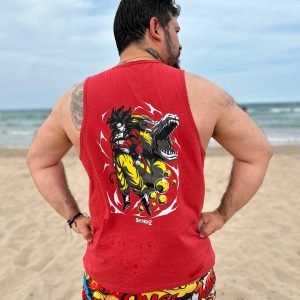 camiseta tirantes super saiyan 4