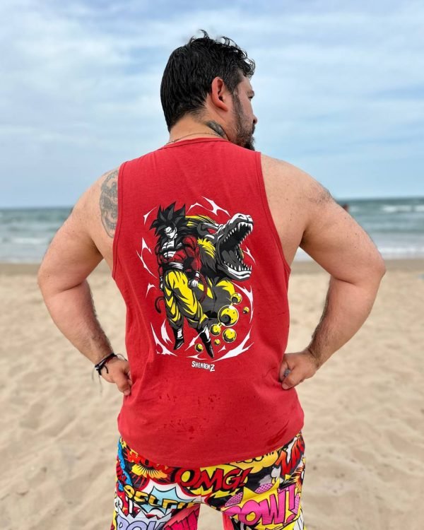 camiseta tirantes super saiyan 4
